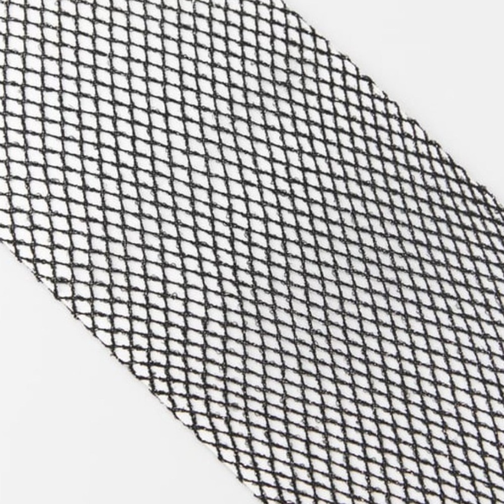 NWOT. Zara Black Mesh Tights with Metallic Thread. Size S. - Picture 4 of 8